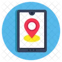 モバイル GPS、スマートフォン GPS、電話 GPS アイコン