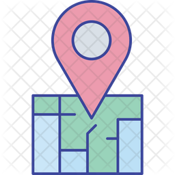 Gps location Icon - Download in Colored Outline Style