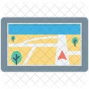 Tablet Map Online Icon