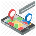 Gps Navigation Mobile Navigation Mobile Map Icon
