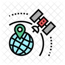 Satellite Earth Location Icon