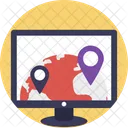 Sitio web gps  Icono