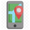 GPS 추적  아이콘