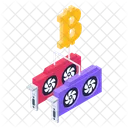 Blockchain GPU Blockchain GPU Bitcoin Icon