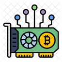 Gpu Bitcoin Mining Cryptocurrency Icon