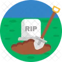 Grab Rip Friedhof Symbol