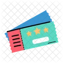 Grab a doodle icon of tickets  Icône