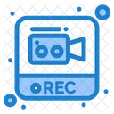 Grabacion De Noticias Fotografia Registro Icon