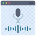 Registro de voz en línea  Icono