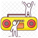 Radio Reproductor De Musica Grabadora Icono