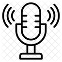 Microfono Para Cantar Microfono Medios De Comunicacion Icono