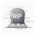 Grabstein Rip Tod Symbol