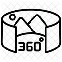 Grad Bild Zeilen Symbol Icon