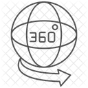 Grad Bild Dunnes Symbol Icon