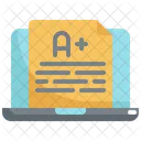 Grade Online Learning Icon