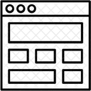 Grade Layout Modelo Ícone