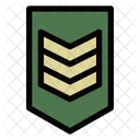 Linear Color Military Soldier Icon