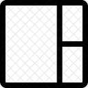 Grade De Conteudo Esquerda Ícone