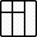 Grade De Lista Da Barra Lateral Direita Ícone