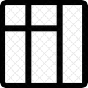 Grade De Lista Da Barra Lateral Direita Ícone