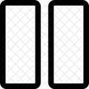 Duas Grades Verticais Ícone