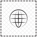 Grade Do Globo Em Todo O Mundo Mundo Ícone