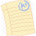 Grade paper A  Icon