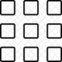 Grade Quadrada Grade Design Ícone