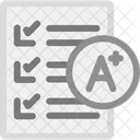Grades Marks Scoring Icon