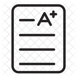Grade Sheet  Icon