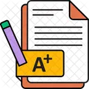 Grade Sheet Result Sheet Education Icon