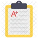 Grade Sheet Marks Sheet Paper Sheet Icon