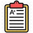 Grade Sheet Marks Sheet Paper Sheet Icon