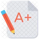 Grade Sheet Knowledge Mark Icon