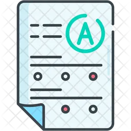 Grade Sheet  Icon