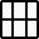Grade Vertical De Tres Colunas Ícone