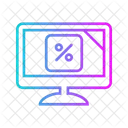 Gradiente de descuento en línea  Icono