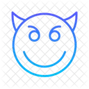 Gradiente de linha sorridente  Ícone