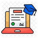 Grado Diploma Aprobacion Icono