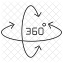 Grado de rotación  Icono