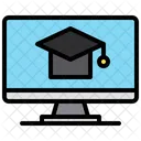 Graduacion En Linea Estudio En Linea Educacion En Linea Icono
