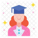 Garota De Pos Graduacao Pos Graduacao Avatar Ícone