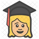 Mulher Graduada Estudante De Graduacao Pos Graduacao Ícone