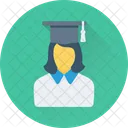 Graduado Mujer Estudiante Symbol