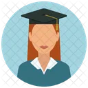 Graduado Mujer Avatar Icono