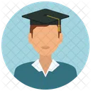 Graduado Hombre Avatar Icono