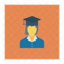 Graduate Girls Education Icon