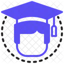 Graduate Student Graduation Icon