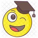 Graduate Emoji Graduate Expression Emotag Icon