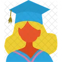 Graduate girl  Icon